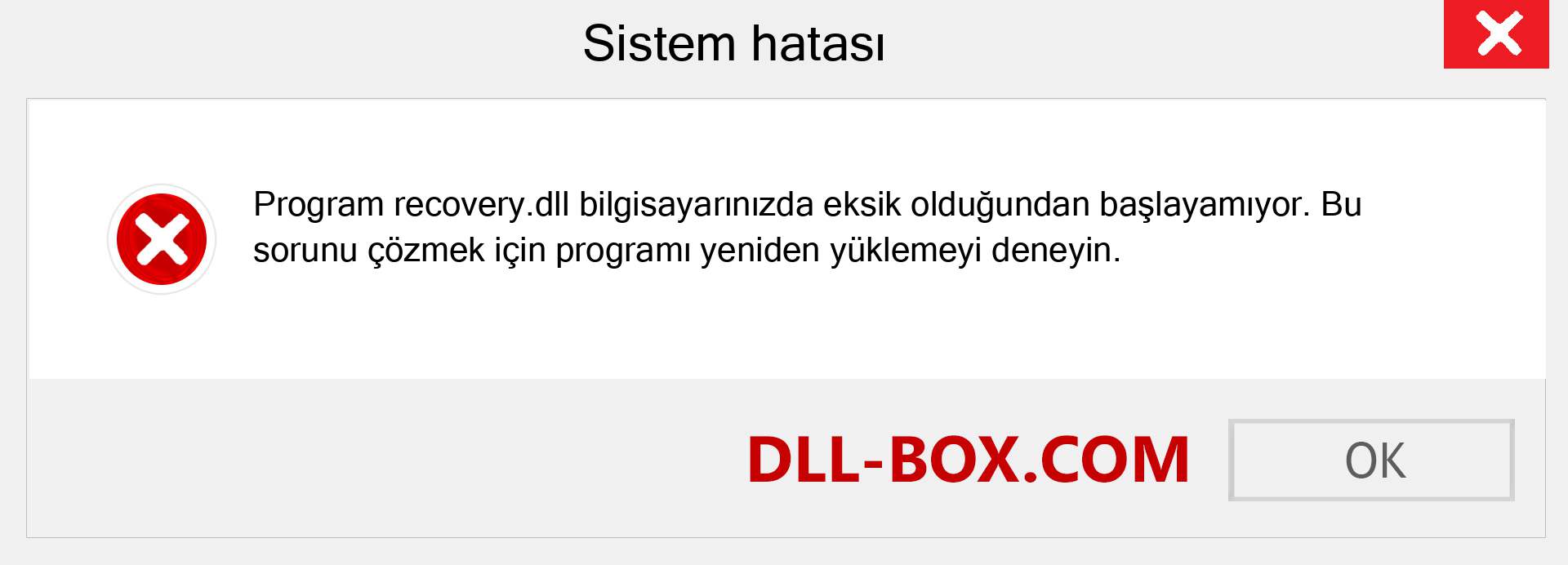 recovery.dll dosyası eksik mi? Windows 7, 8, 10 için İndirin - Windows'ta recovery dll Eksik Hatasını Düzeltin, fotoğraflar, resimler